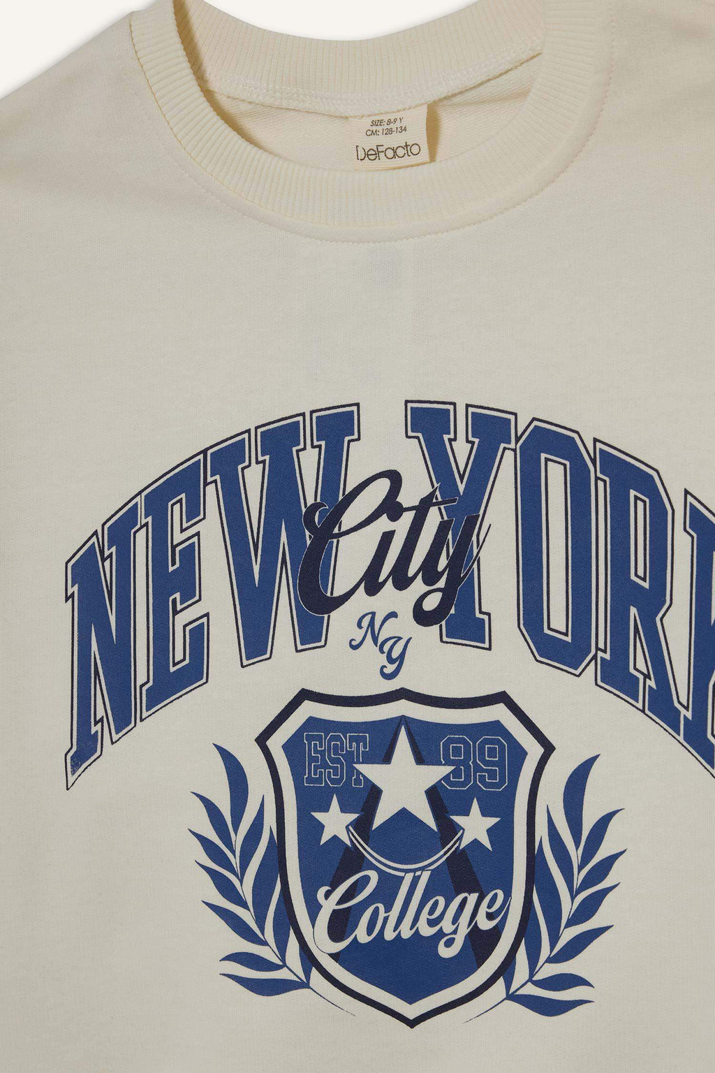 Girls Relax Fit Crew Neck Printed Sweatshirt