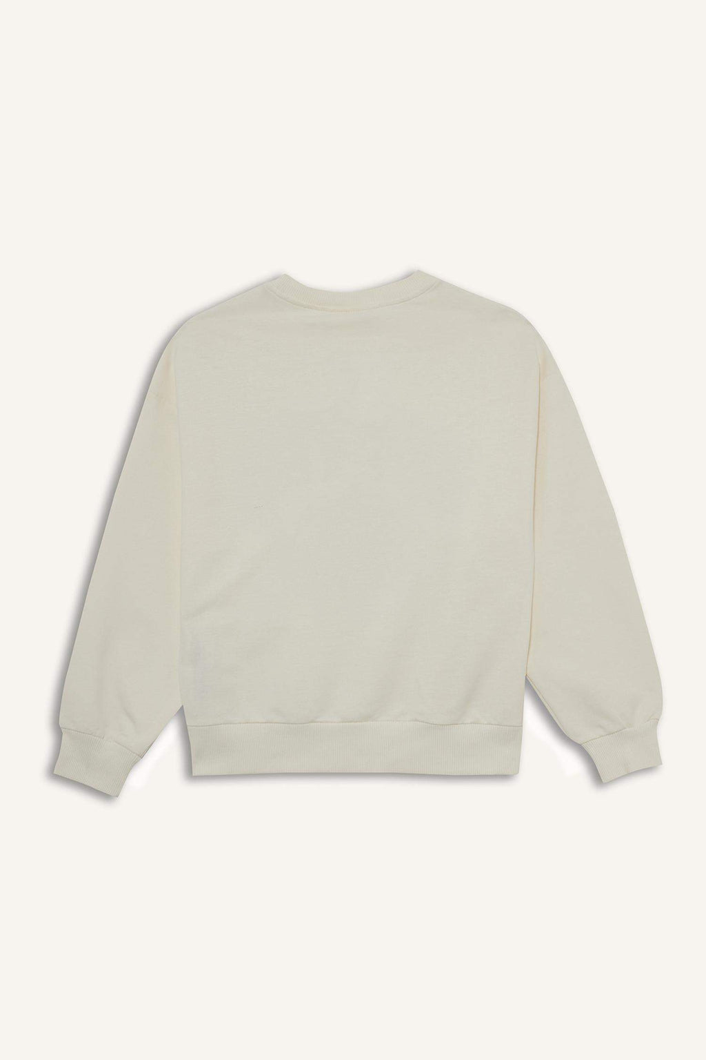 Girls Relax Fit Crew Neck Printed Sweatshirt