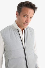 Regular Fit Stand Collar Zippered Pocket Vest