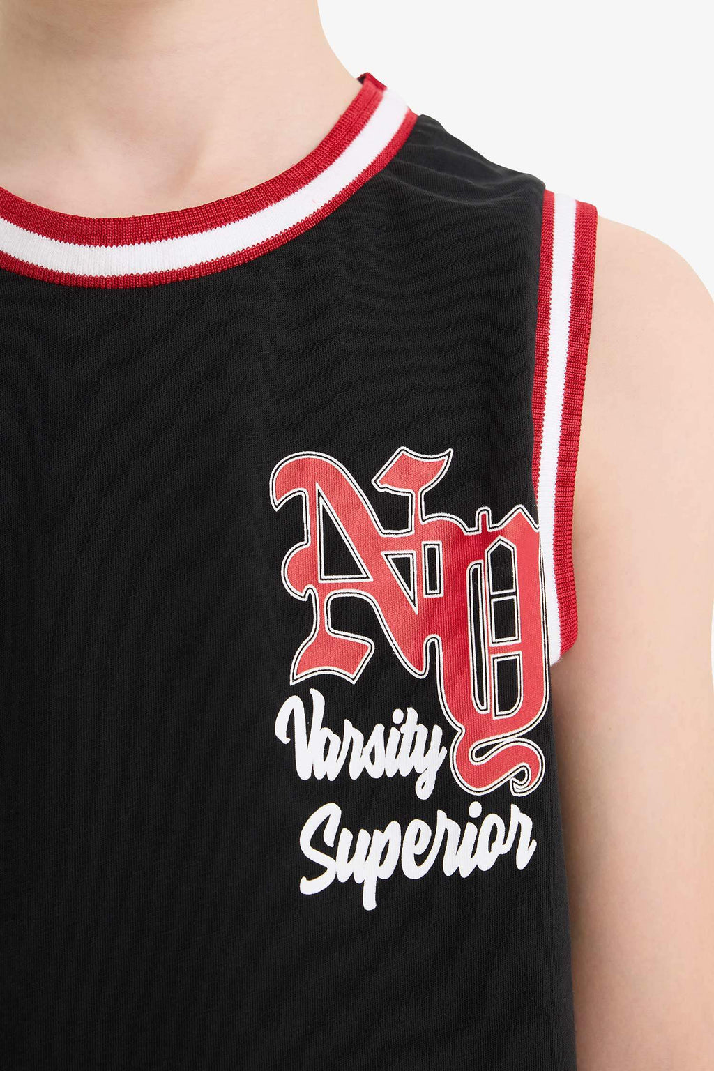 Boys' 2-Piece Set Printed Undershirt and Elastic Waist Shorts