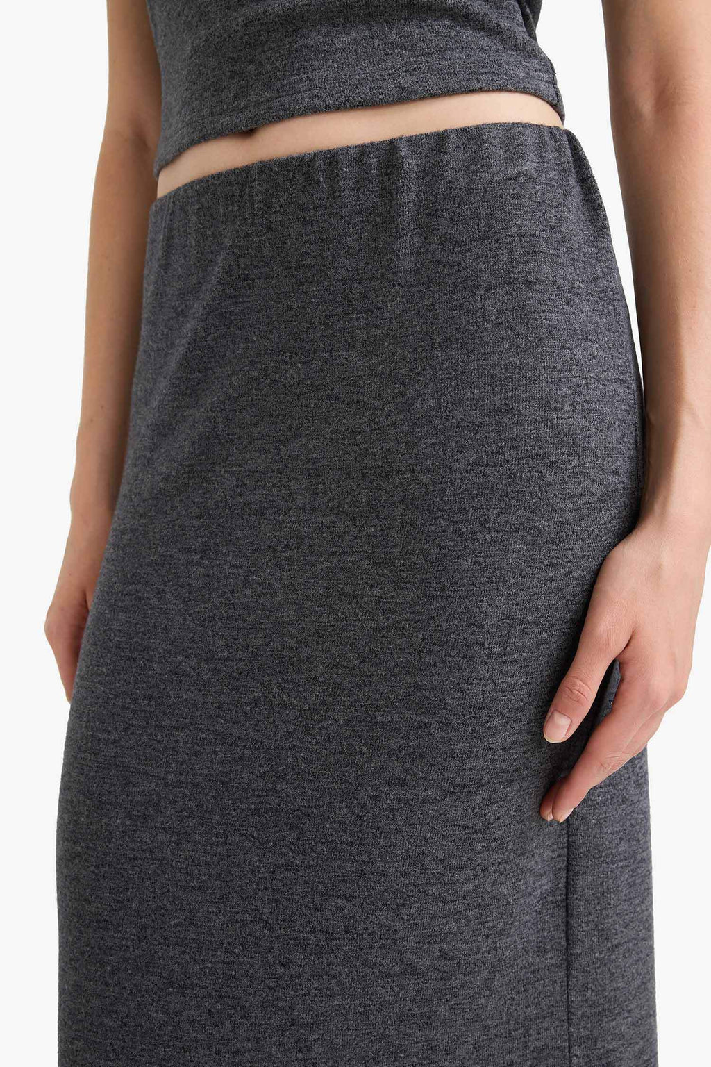 Pencil Skirt High Waist Maxi Knitted Skirt
