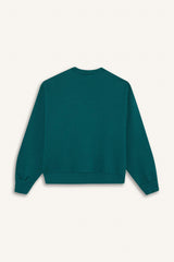 Girl's Relax Fit Crew Neck Printed Sweatshirt