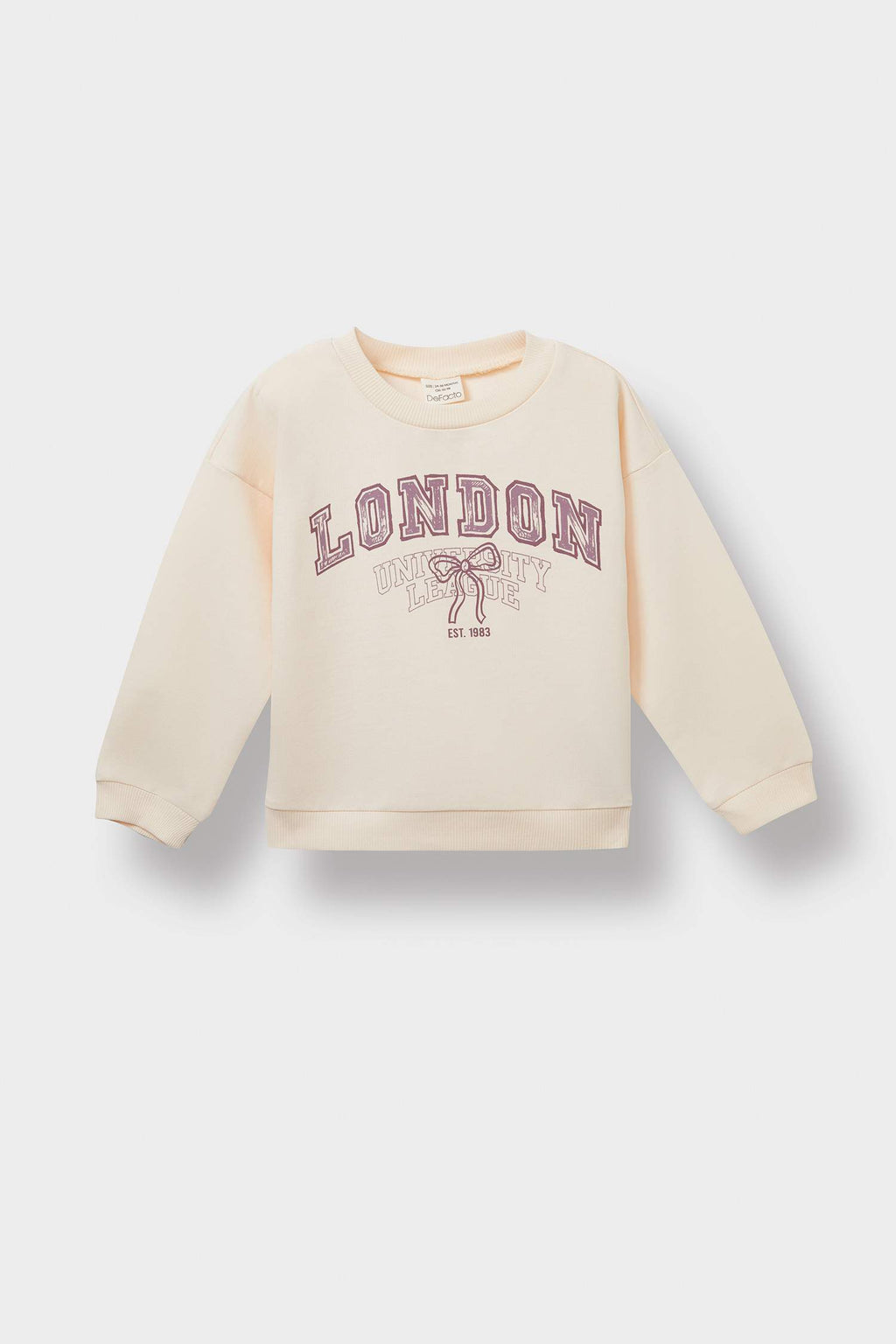 Baby Girl Crew Neck Printed Sweatshirt