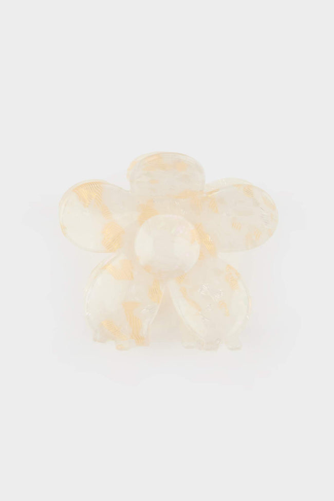 Women's Flower Motif Clothespin Hair Clip Hover Image