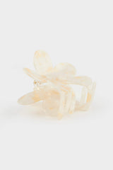 Women's Flower Motif Clothespin Hair Clip