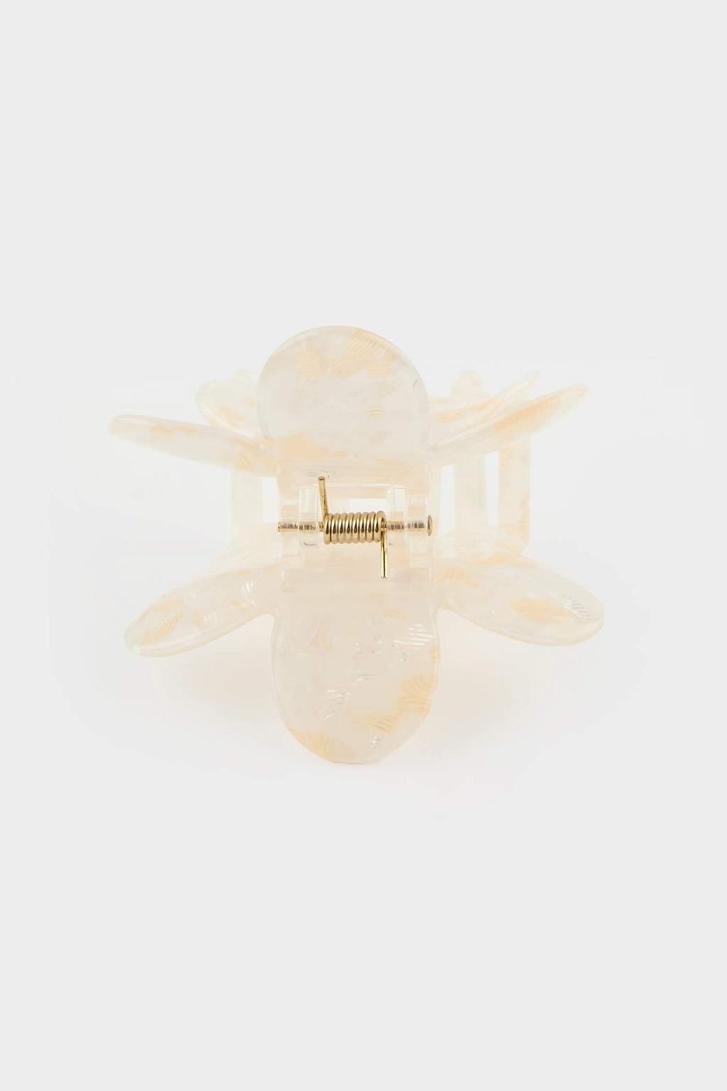 Women's Flower Motif Clothespin Hair Clip