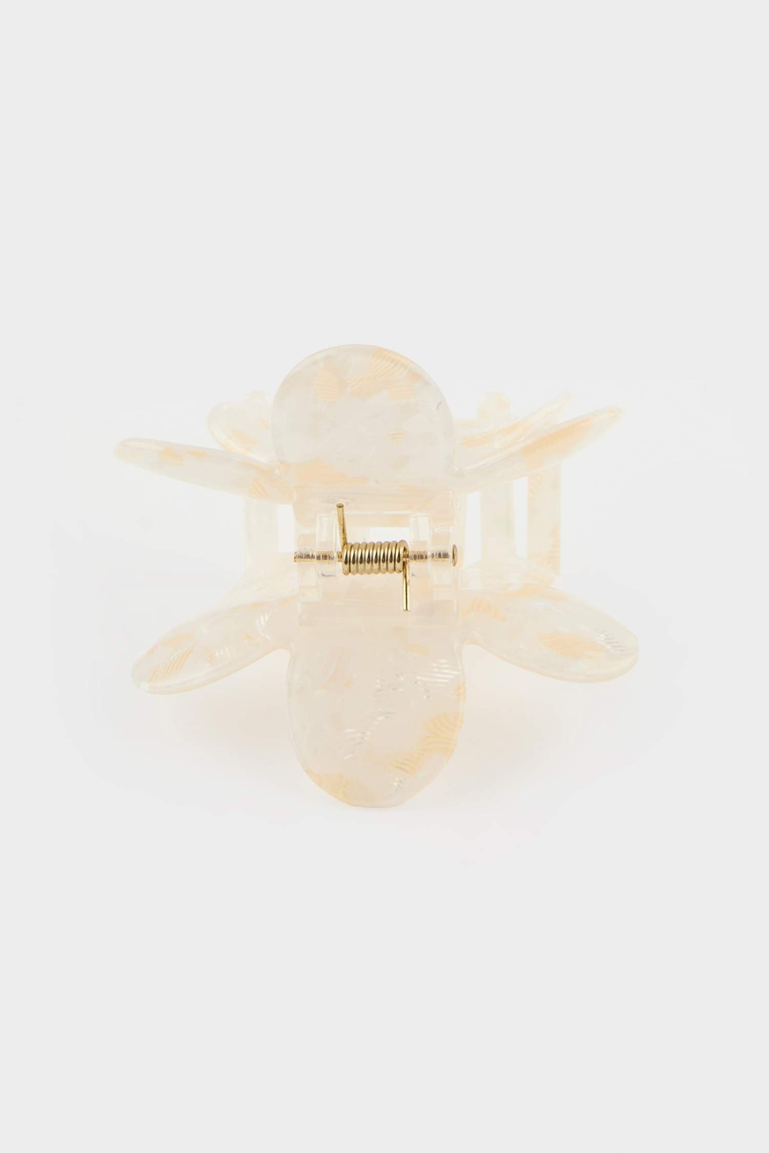 Women's Flower Motif Clothespin Hair Clip