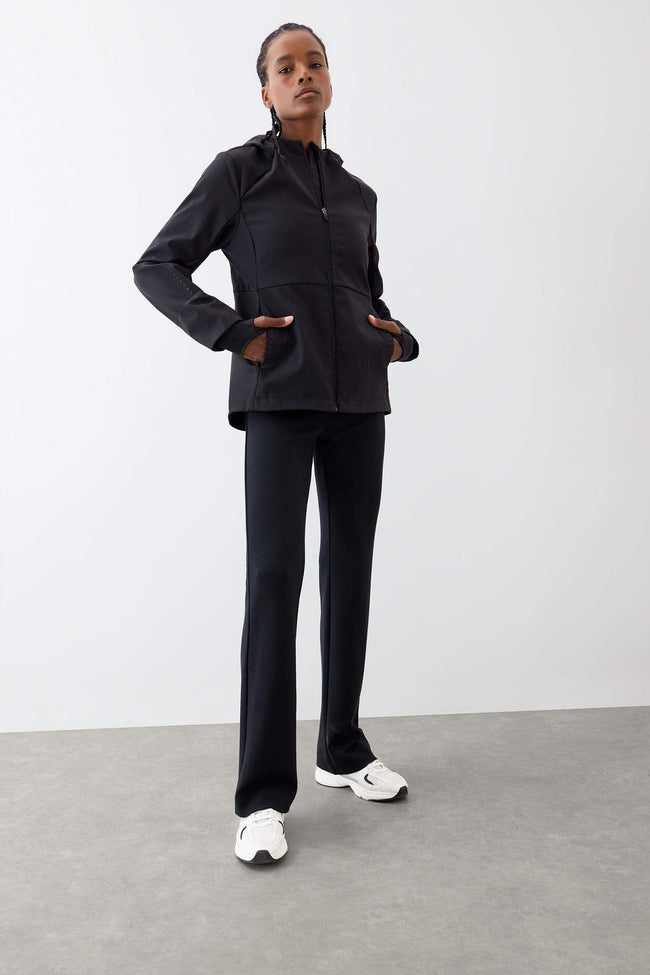 DeFactoFit Flare Fit Bell-bottom Standard Length Modal Soft Touch Trousers Hover Image