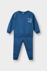Baby Boy 2-Piece Set Printed Sweatshirt Tracksuit Bottoms