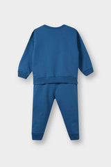 Baby Boy 2-Piece Set Printed Sweatshirt Tracksuit Bottoms
