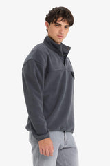 Boxy Fit Long Sleeve Sweatshirt