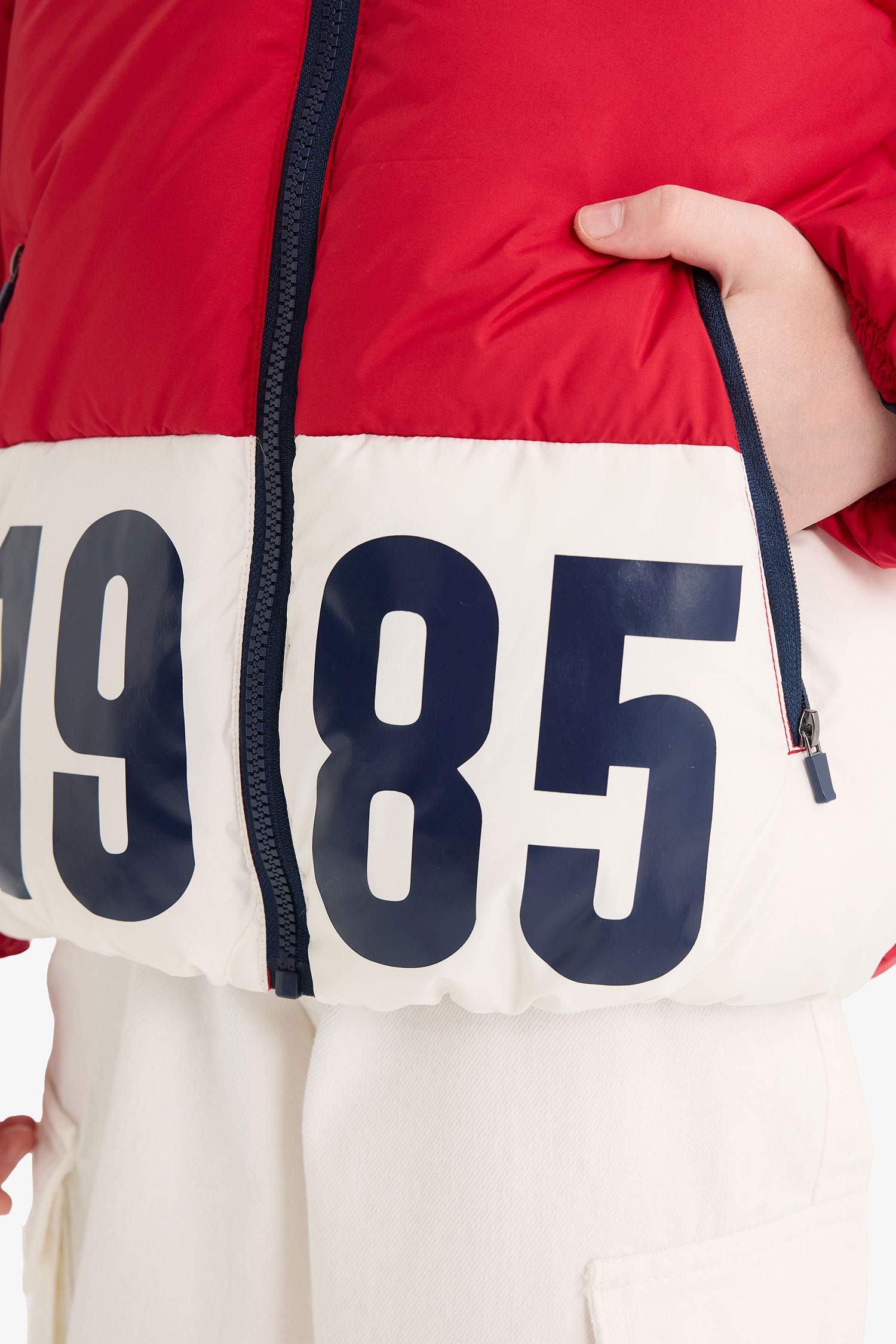 Boys Waterproof Hooded Zippered Puffer Jacket