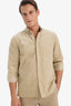 Regular Fit Polo Collar Corduroy Long-Sleeve Shirt