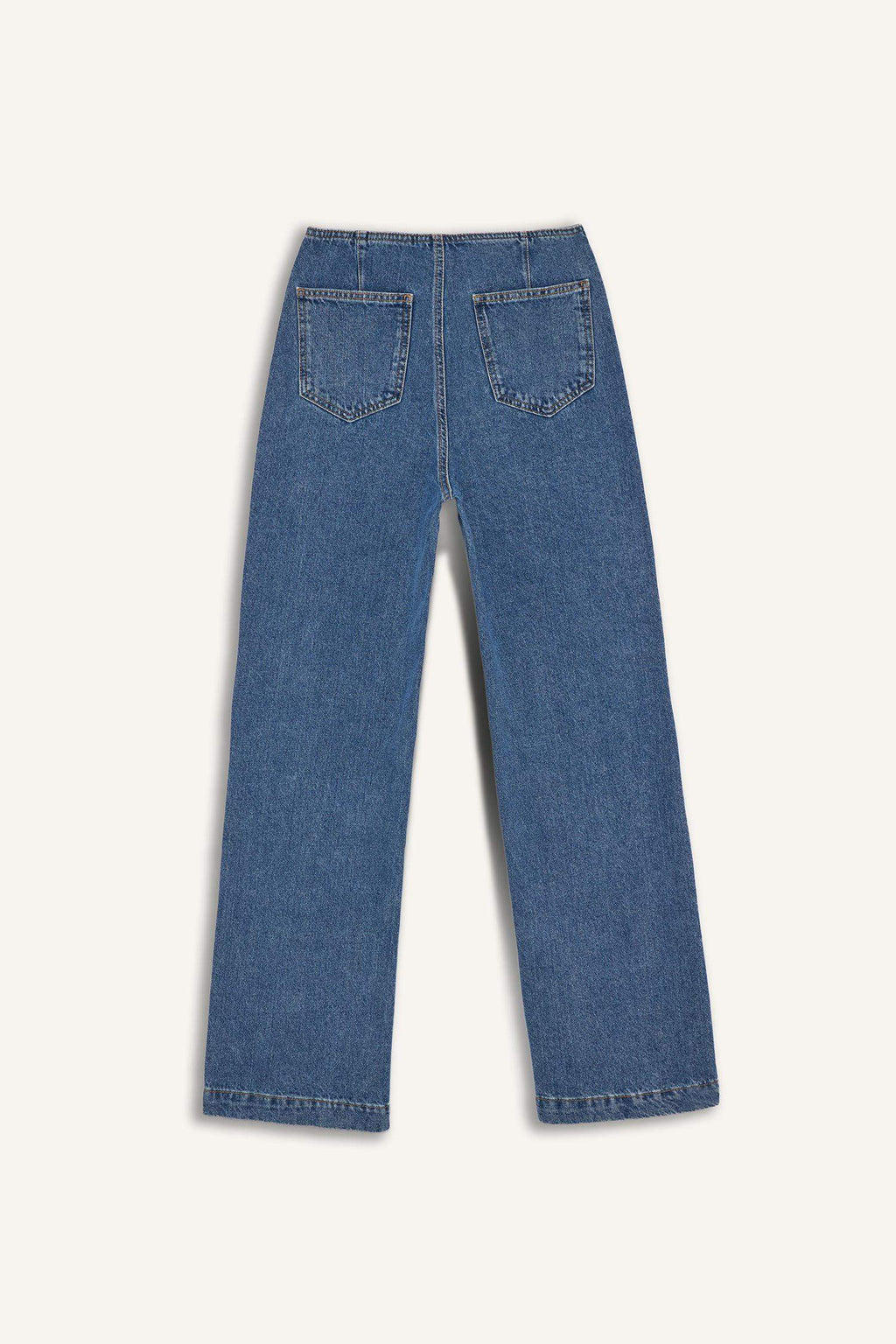 90's Wide Leg High Waist Straight Leg Long Jeans