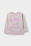 Baby Girl Crew Neck Printed Long Sleeve T-Shirt