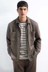 Regular Fit Woven Long Sleeve Shirt