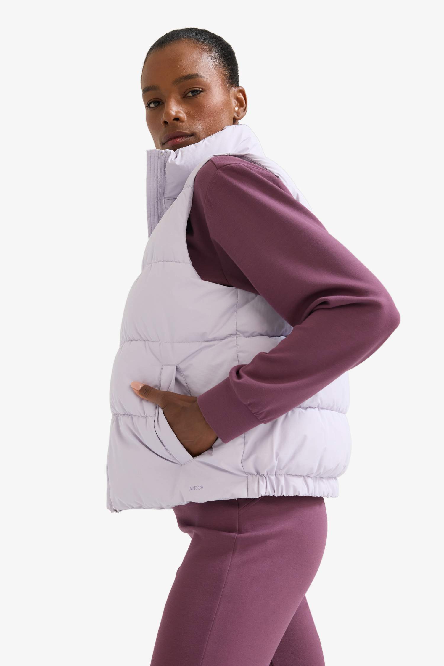 DeFactoFit Water Repellent Regular Fit Stand-up Collar Zippered Pocket Puffer Vest