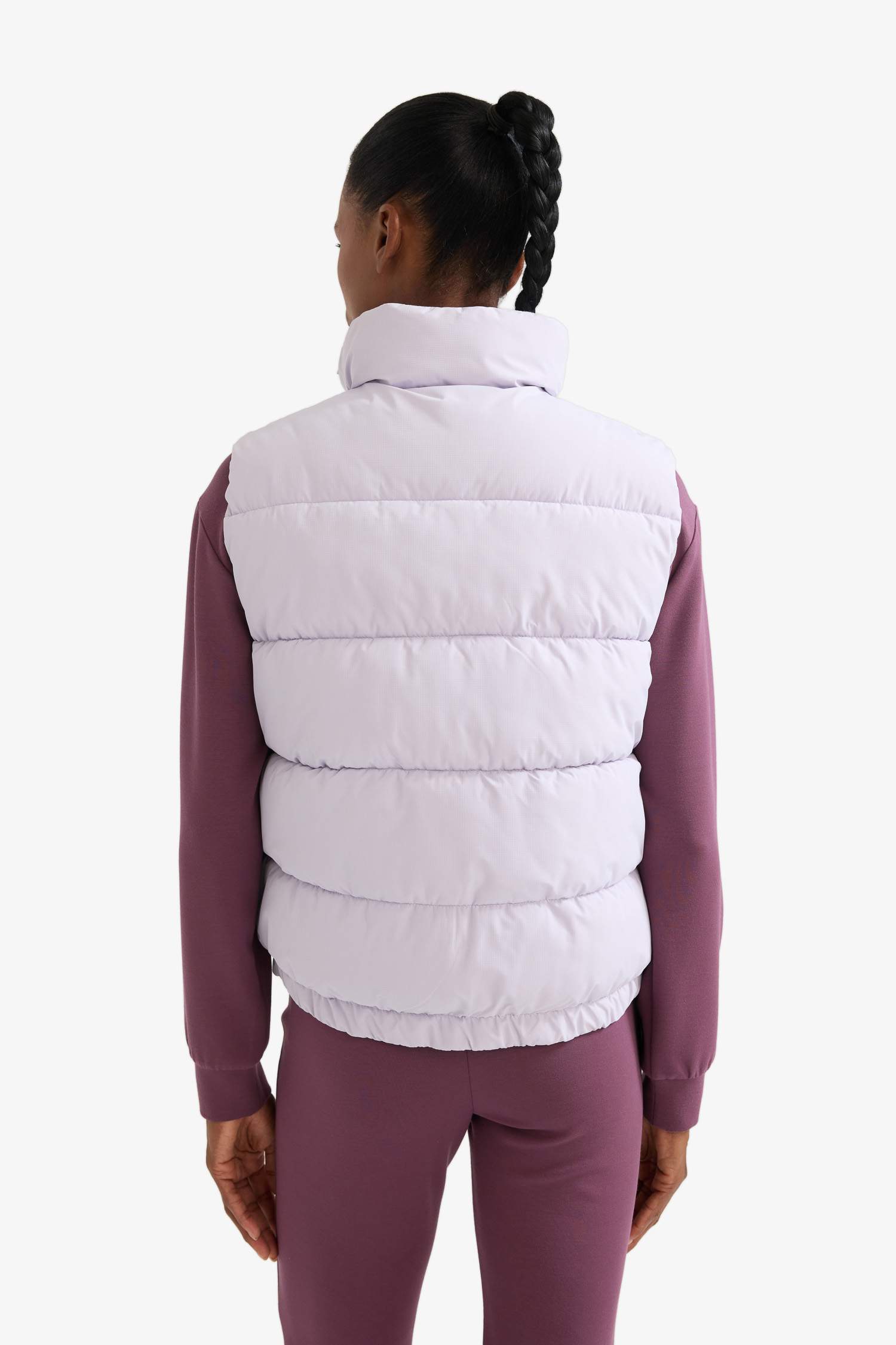 DeFactoFit Water Repellent Regular Fit Stand-up Collar Zippered Pocket Puffer Vest