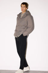 Water-repellent, regular-fit hooded jacket with zipper closure and interior pockets.