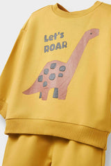 Baby Boy 2-Piece Set Dinosaur Printed Sweatshirt Tracksuit Bottoms