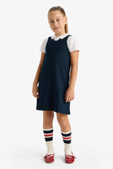 Girl's School Suspender Dress