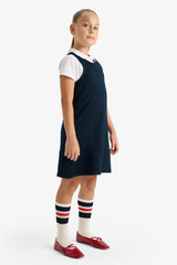 Girl's School Suspender Dress