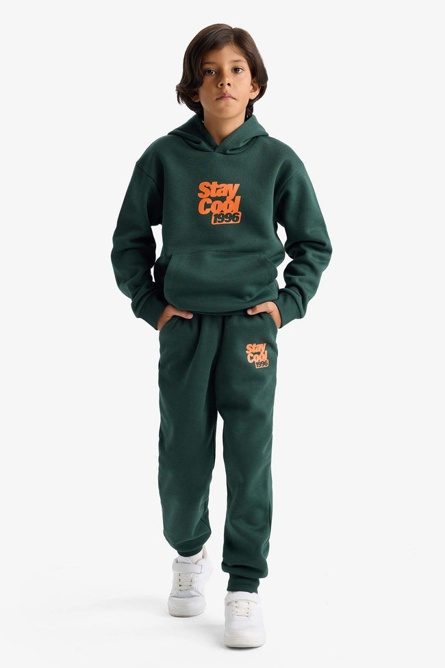 Boys' Elastic Waist Printed Sweatpants Main Image