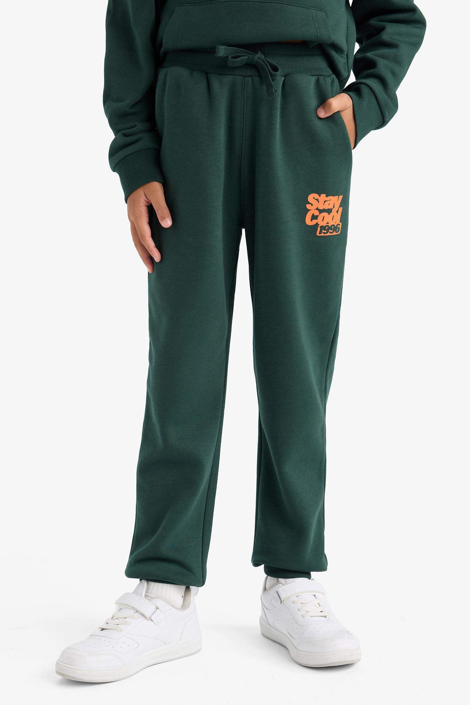 Boys' Elastic Waist Printed Sweatpants