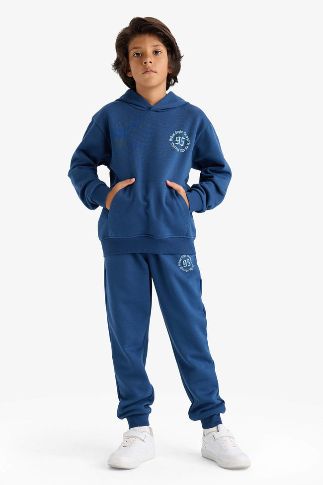 Boys' Elastic Waist Printed Sweatpants Hover Image