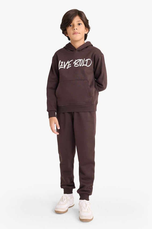 Boys' Elastic Waist Printed Sweatpants Main Image
