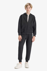 Boys School Jogger Sweatpants with Elastic Waistband