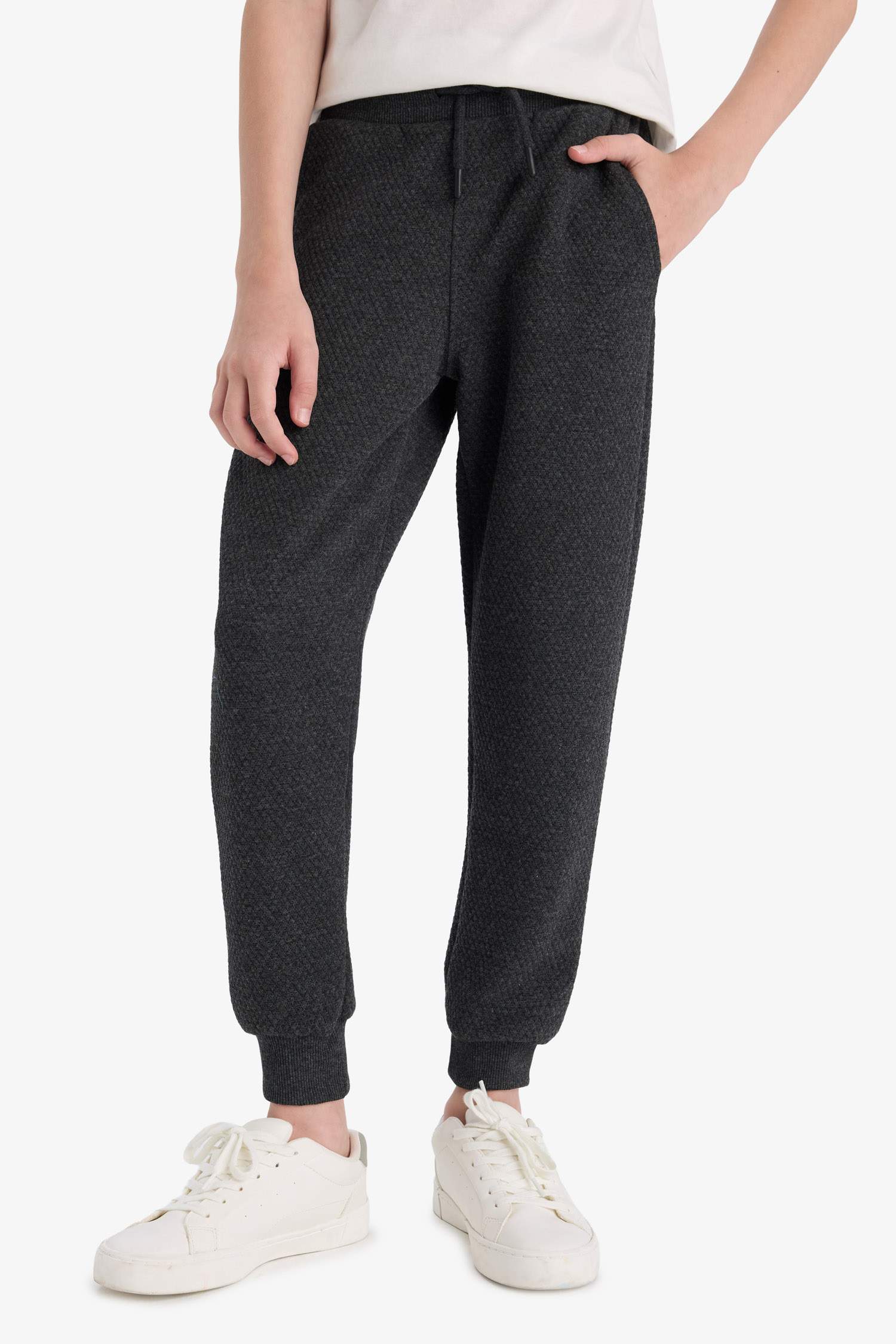 Boys School Jogger Sweatpants with Elastic Waistband