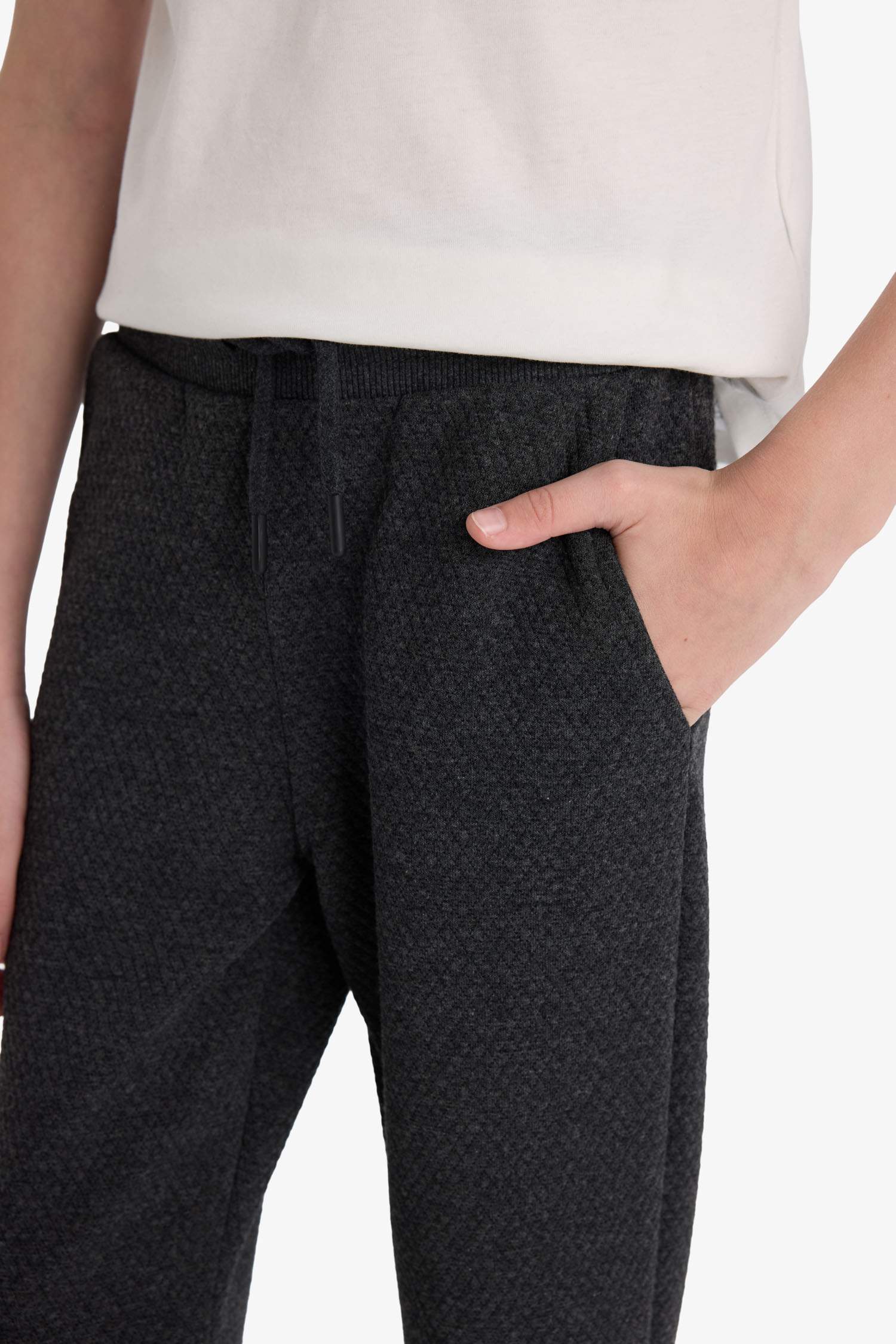 Boys School Jogger Sweatpants with Elastic Waistband