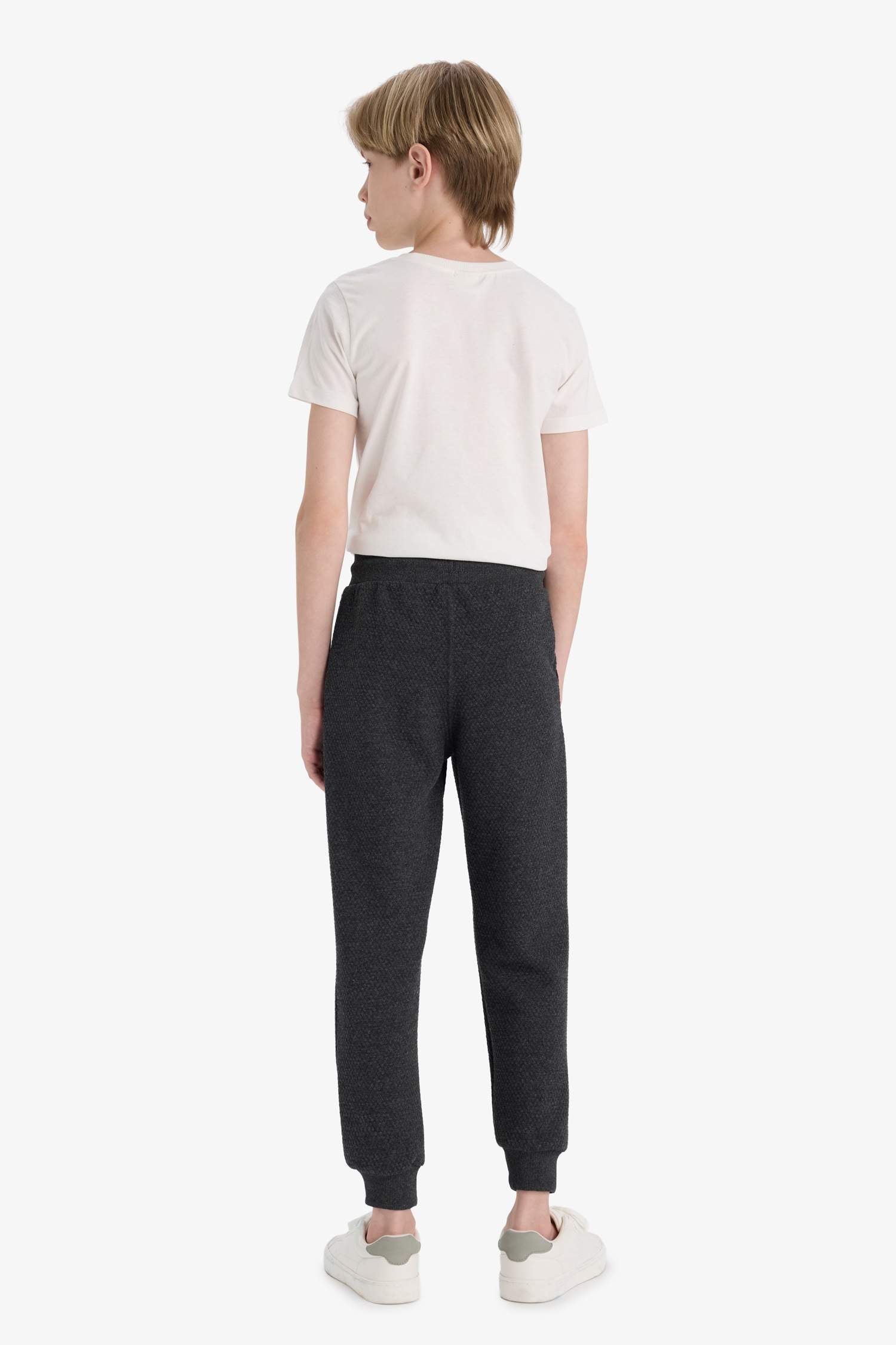 Boys School Jogger Sweatpants with Elastic Waistband