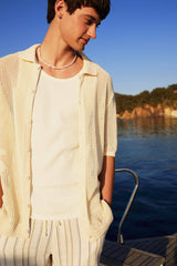 Standard Fit Short Sleeve Knit Polo T-Shirt