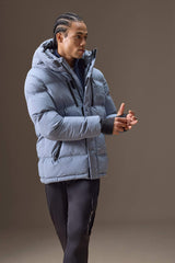 Water Repellent Regular Fit Hooded Windproof Puffer Jacket