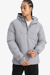 Water-repellent, regular-fit, hooded, zip-up, windproof jacket.