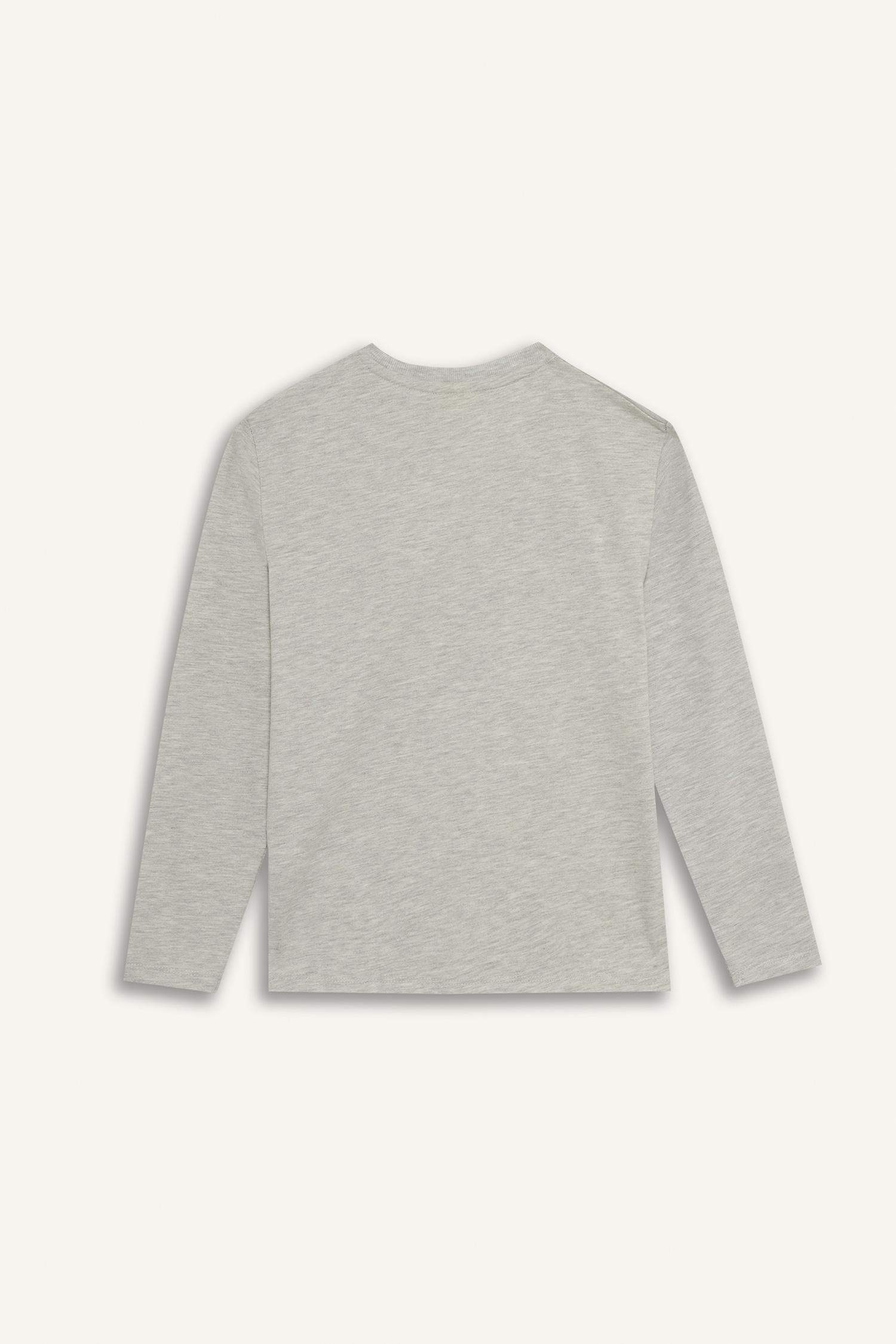 Boys Crew Neck Printed Long Sleeve T-Shirt