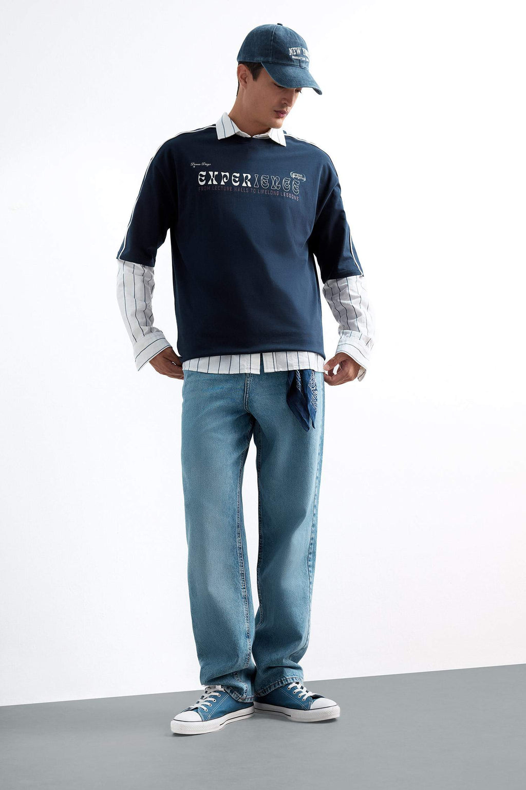 100% Cotton Loose Fit Relaxed Cut Crew Neck Back Printed Short Sleeve T-Shirt