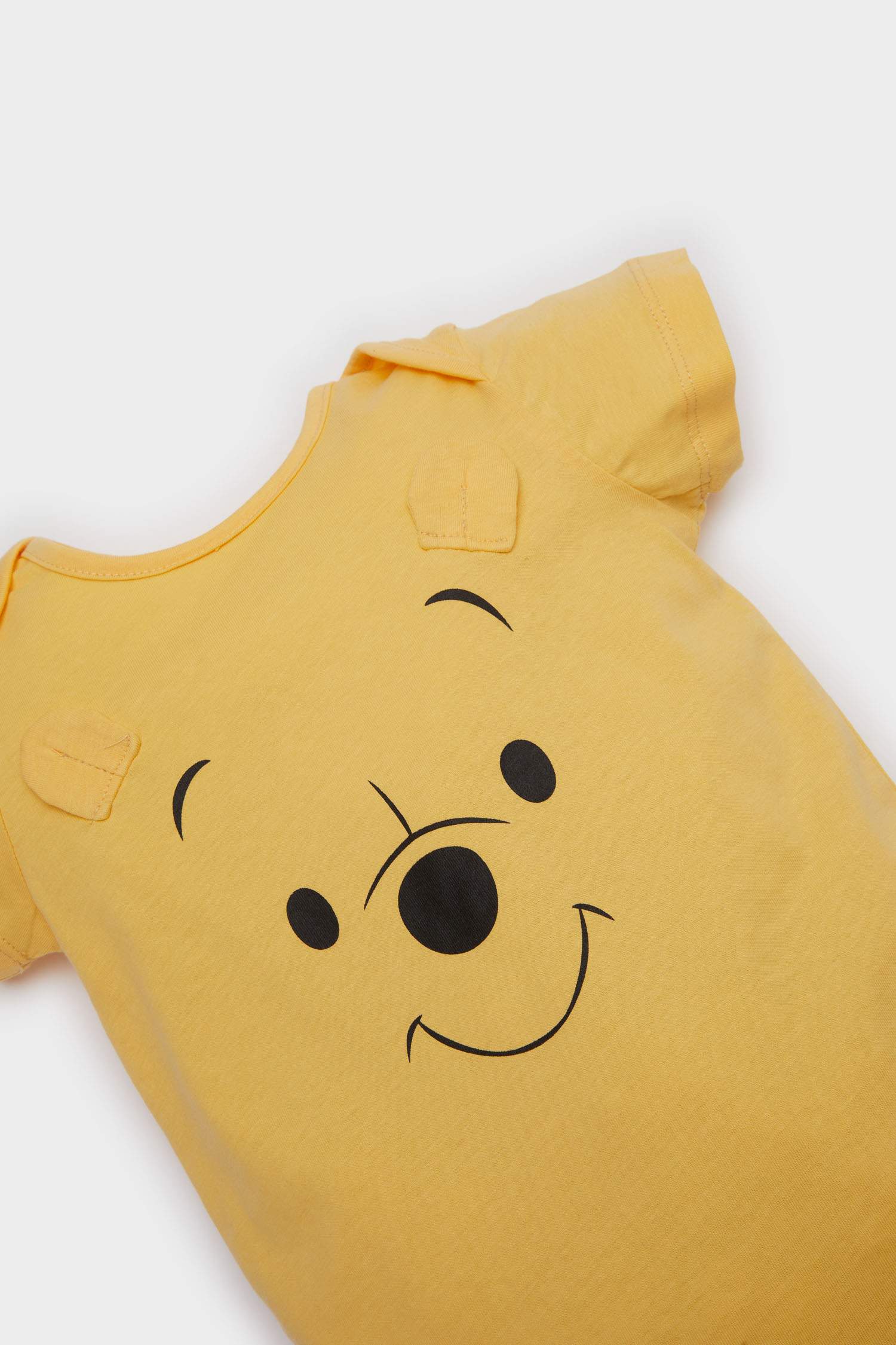 Baby Boy Newborn Disney Winnie The Pooh Combed Cotton Short Sleeve Romper
