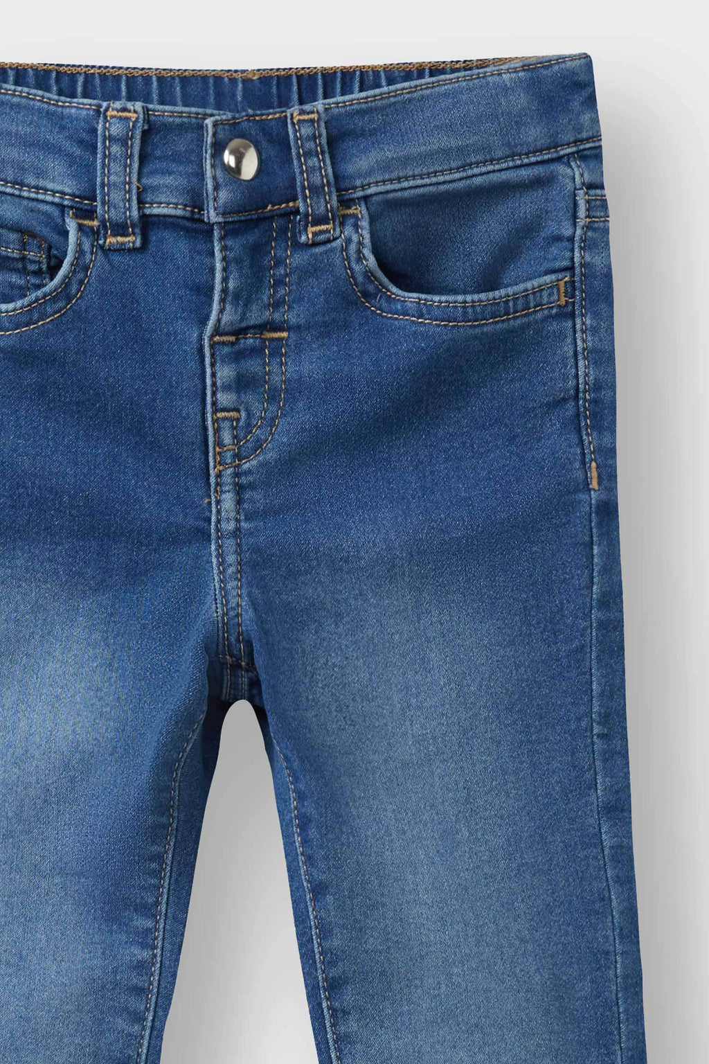 Baby Girl Elastic Waist Jeans