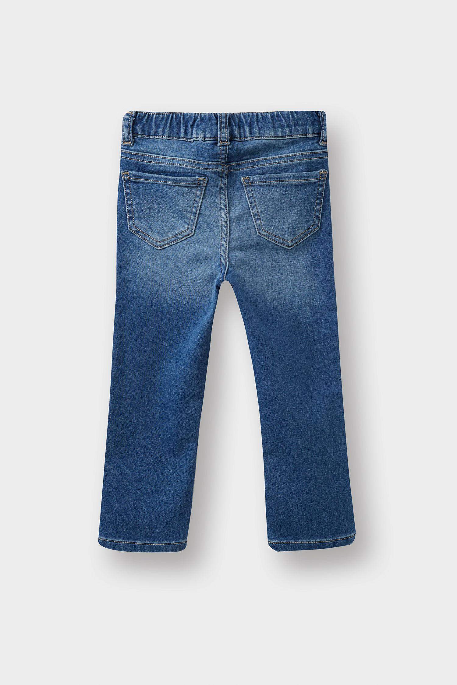 Baby Girl Elastic Waist Jeans