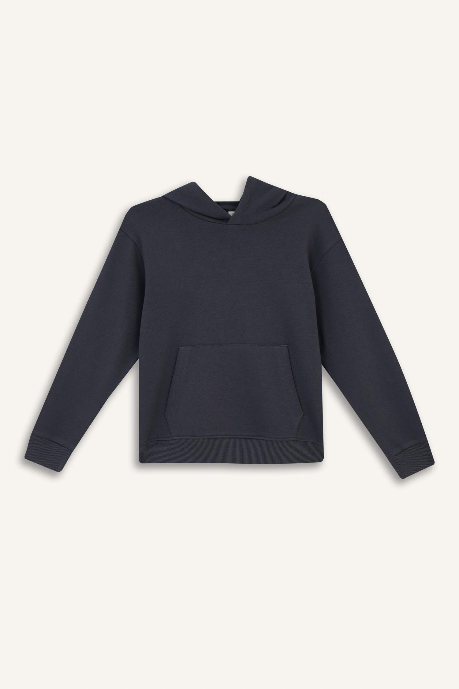 Boys Basic Plain Hooded School Sweatshirt