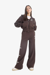 Cool Wide Leg Printed Thick Sweatpants