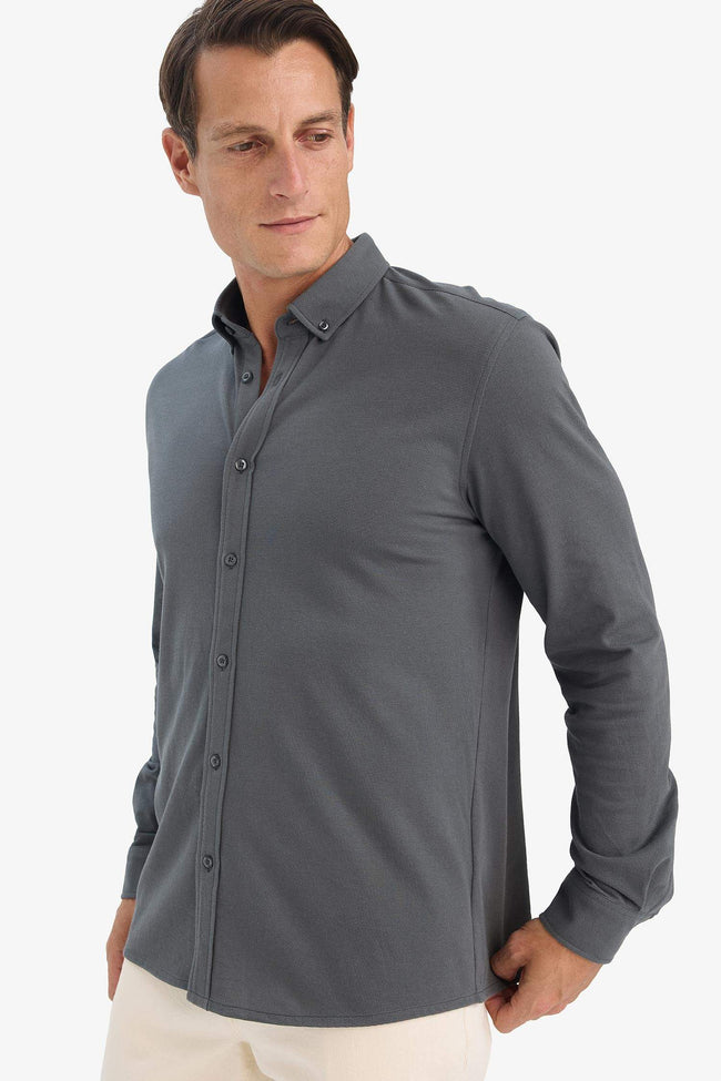 Regular Fit Polo Shirt Long Sleeve Shirt Hover Image