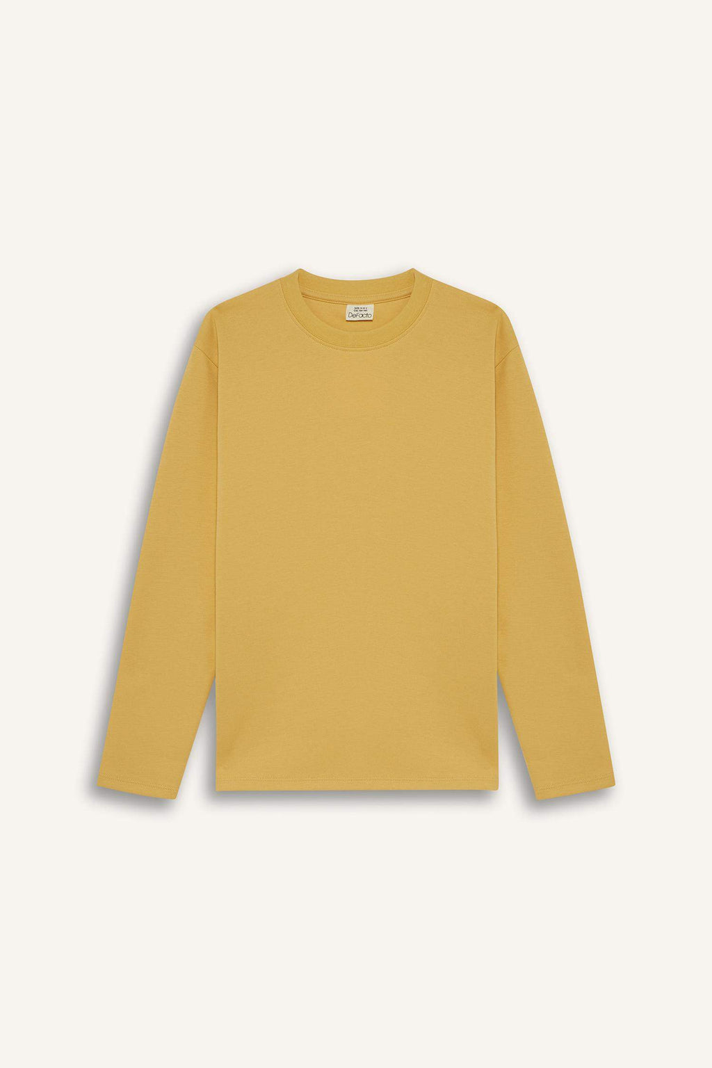 T-shirt for boys with long sleeves, loose fit, round neck.