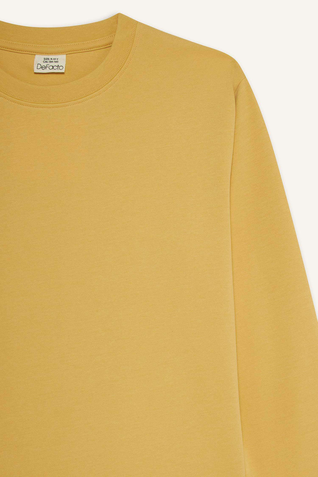 T-shirt for boys with long sleeves, loose fit, round neck.