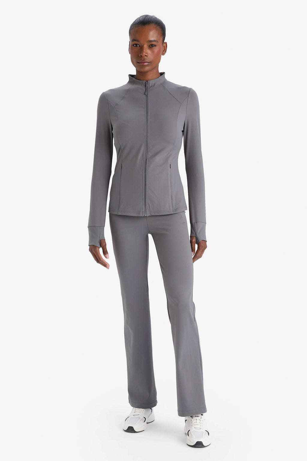 Slim Fit Slim Cut Stand Collar Cardigan