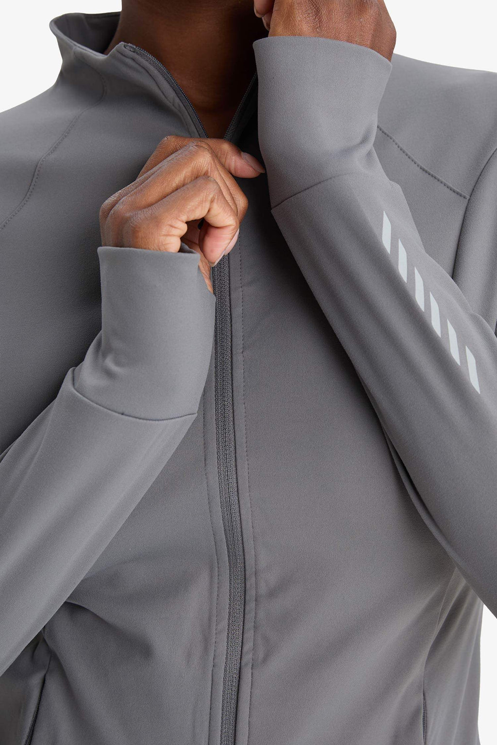 Slim Fit Slim Cut Stand Collar Cardigan