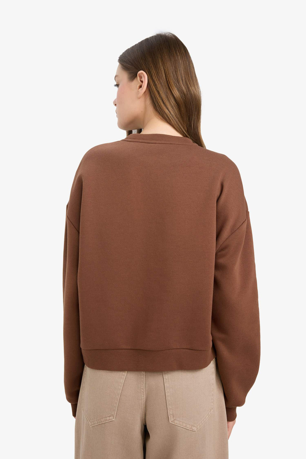 Cool Looney Tunes regular fit crew neck sweater with print in heavyweight material